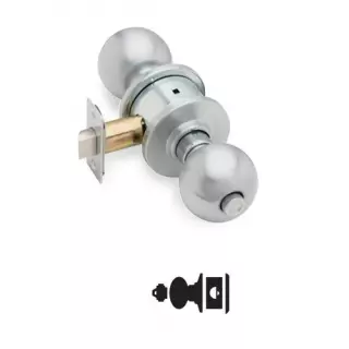 Schlage A79PD Grade 2 Communicating Knob Lock with Blank Plate