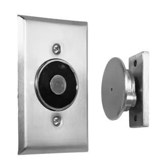 ABH 2400L Electromagnetic Door Holder -  Flush Wall Mount with Low Profile Armature