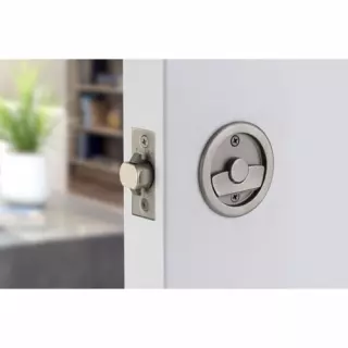 Emtek Round Tubular Pocket Door Lock