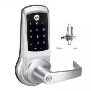 Yale NTB622-NR nexTouch Cylindrical Lever Lock w/Touchscreen Keypad - Cylinder Override