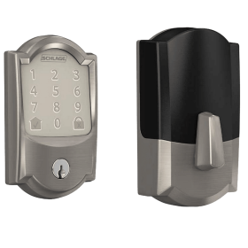 Schlage BE489WBC Grade 1 Touchscreen Deadbolt Lock, Encode Series, Camelot Trim