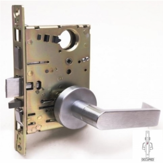 Cal-Royal NM8445 Privacy Mortise Lock with Deadbolt, Coin Turn Outside and Occupancy Indicator