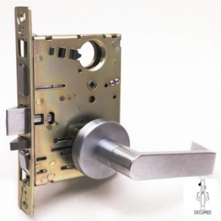 Cal-Royal NM8495 Grade 1 Keyed Privacy Mortise Lock with Occupancy Indicator