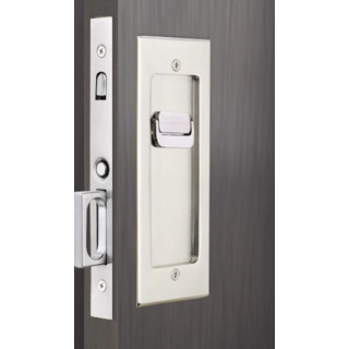 Emtek Modern Rectangular Pocket Door Privacy Mortise Lock