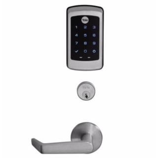 Yale NTM627-NR nexTouch Mortise Lock w/Capacitive Touchscreen - Cylinder Override - w/Thumbturn